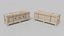 3D Customizable Wooden Crate Set - Stylized Props