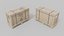 3D Customizable Wooden Crate Set - Stylized Props