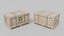 3D Customizable Wooden Crate Set - Stylized Props