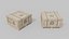3D Customizable Wooden Crate Set - Stylized Props