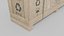 3D Customizable Wooden Crate Set - Stylized Props