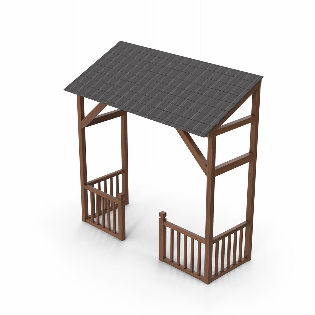 3D model Wooden Veranda - TurboSquid 2171077