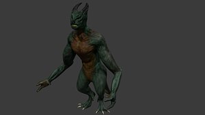 3D Game ready  - 3D print demon type monster model
