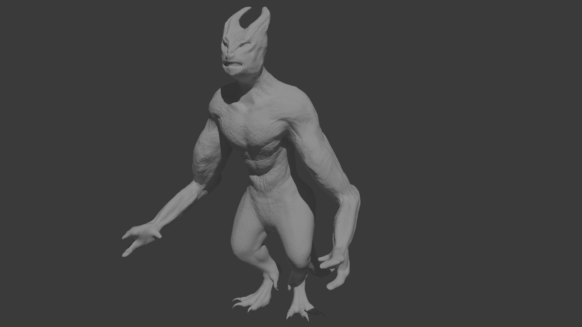 3D Game Ready - 3D Print Demon Type Monster Model - TurboSquid 2173213