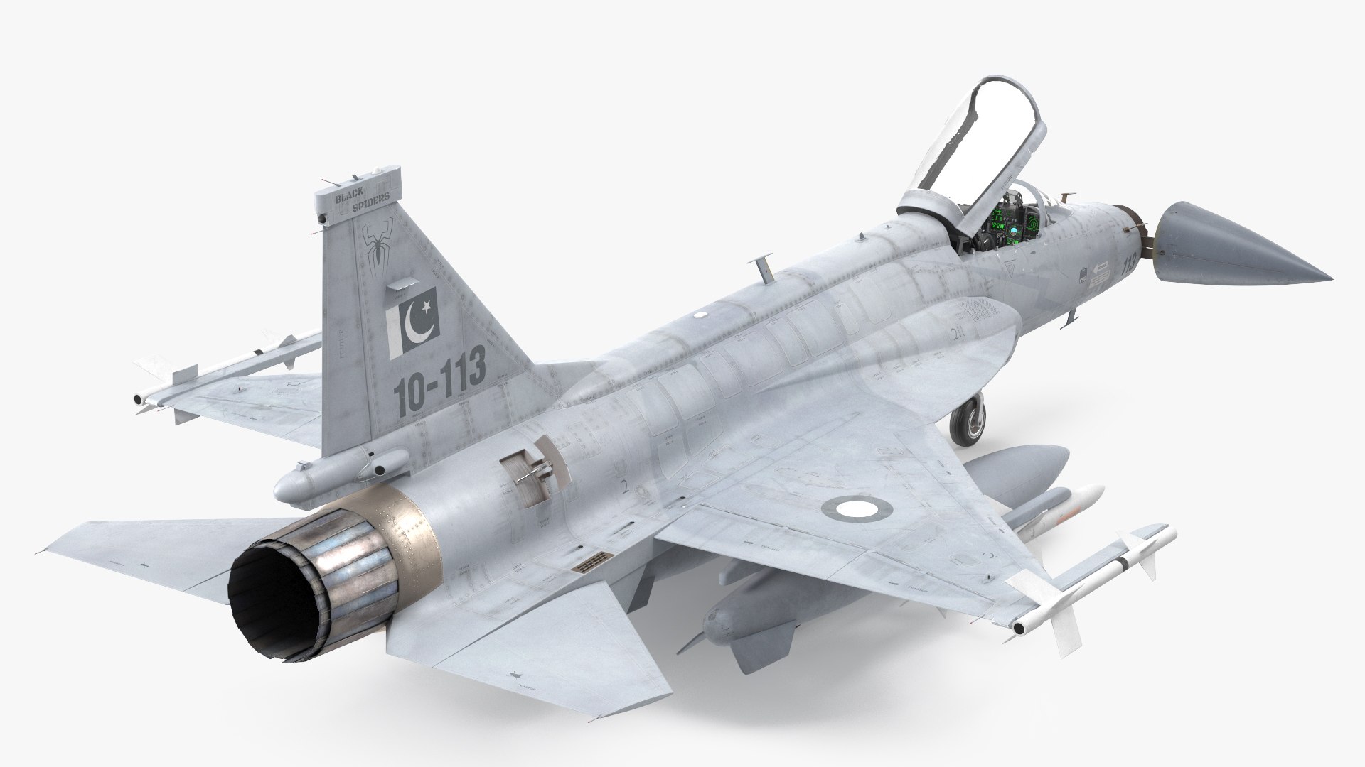 PAC JF-17 Thunder Pakistan Air Force with Armament Rigged 3D model https://p.turbosquid.com/ts-thumb/uM/VP9Ez6/oH/pacjf17thunderpakistanairforcewitharmamentriggedmb3dmodel015/jpg/1632436994/1920x1080/fit_q87/d1499fb4c65017fc7f1f7171a188a8e7c365249a/pacjf17thunderpakistanairforcewitharmamentriggedmb3dmodel015.jpg