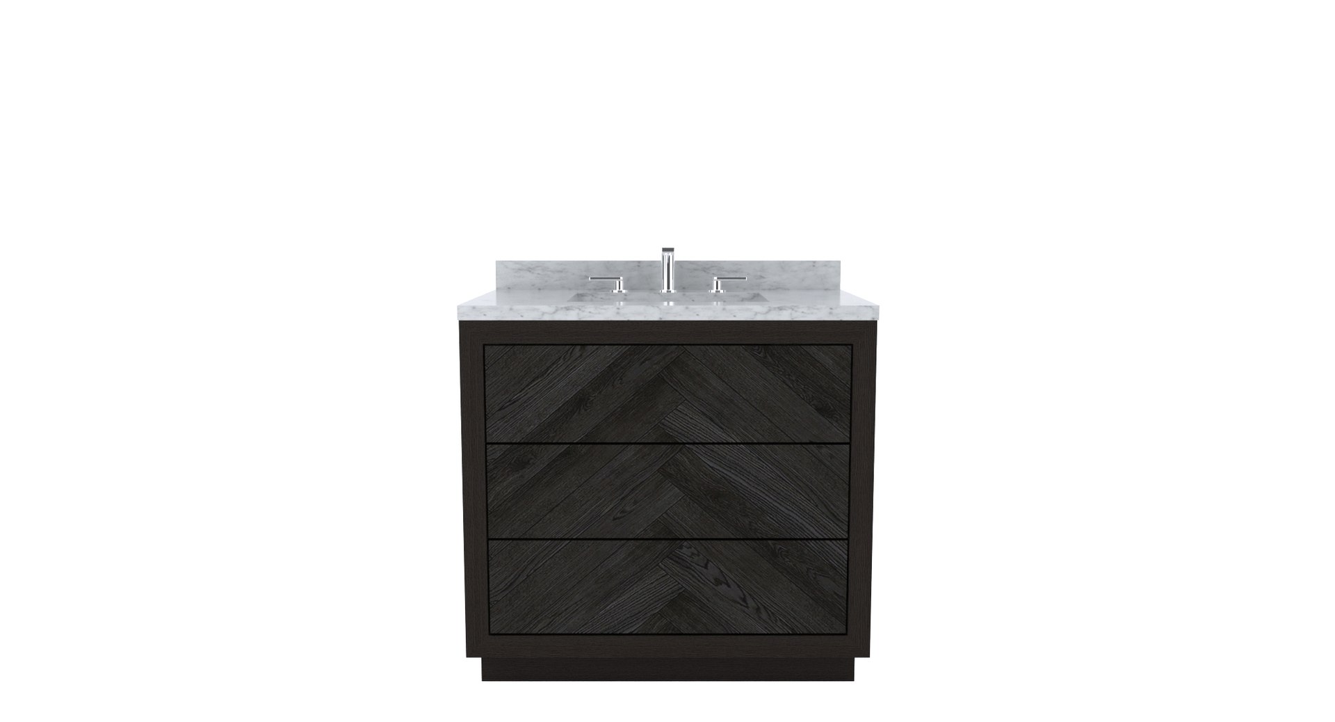 restoration hardware herringbone vanity 3d model