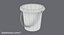 Sand Toy Bucket Low Poly