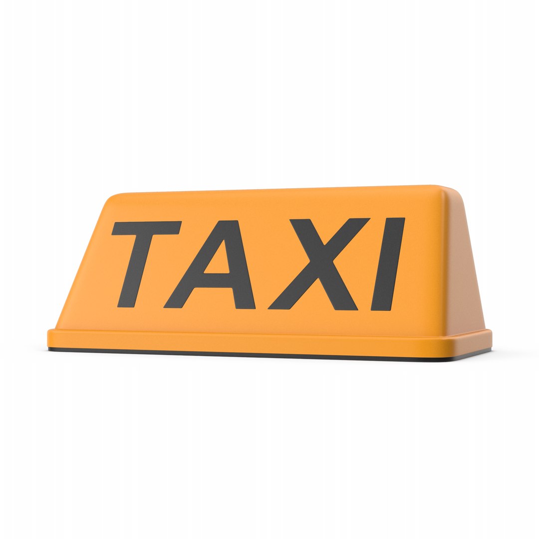 3D Taxi Rooftop Lamp - TurboSquid 2197783