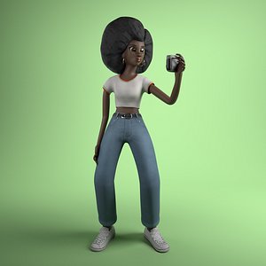 woman character female 3D model