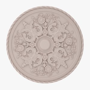 Classic Ceiling Medallion 36 3D model