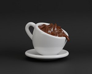 Coffee Cup with coffee 3D