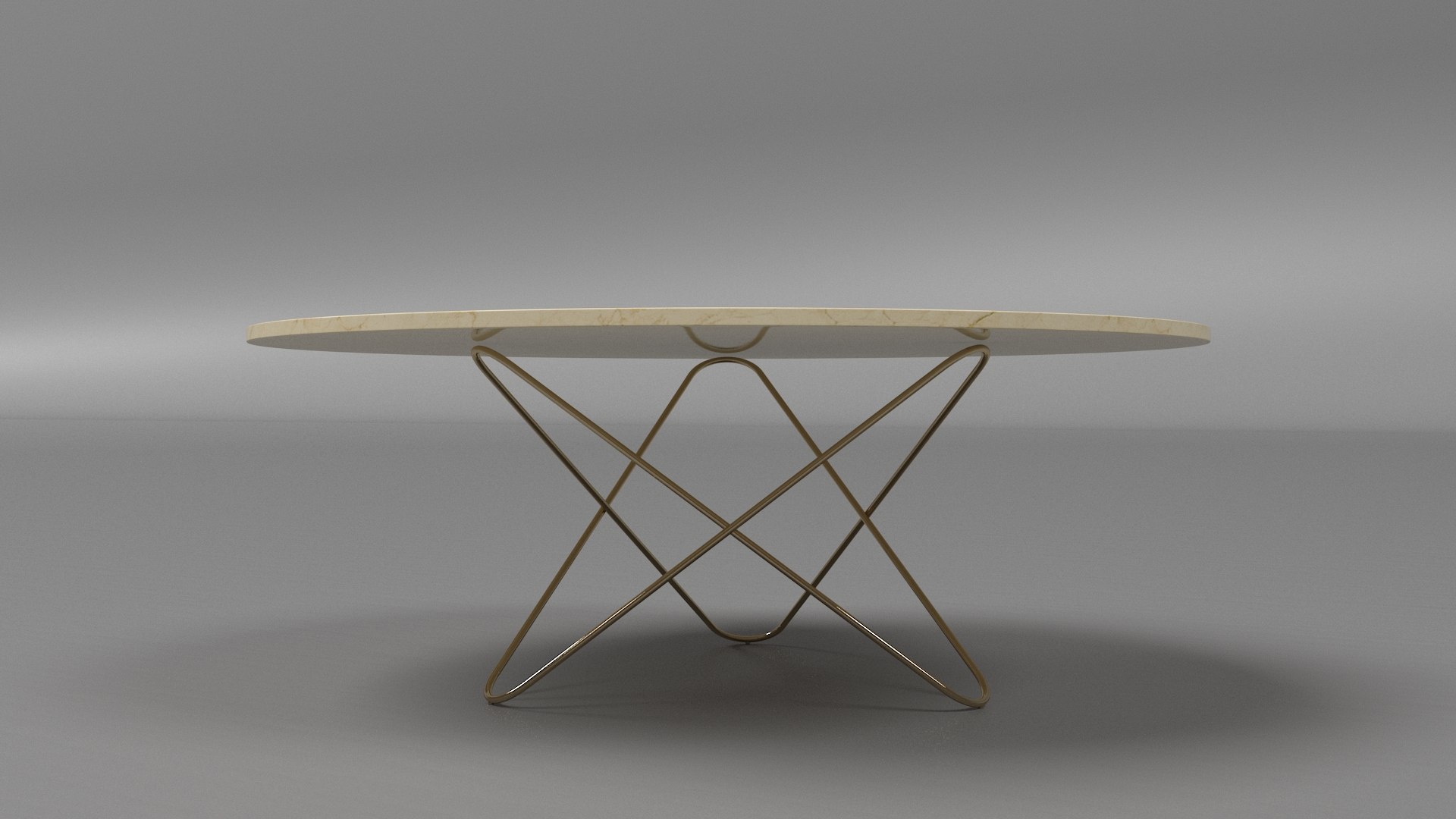 Modern Round Coffee Table Marble Top 3D Model - TurboSquid 2315493
