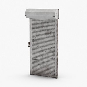 storefront-rolling-gate---gate-01-dirty 3D model