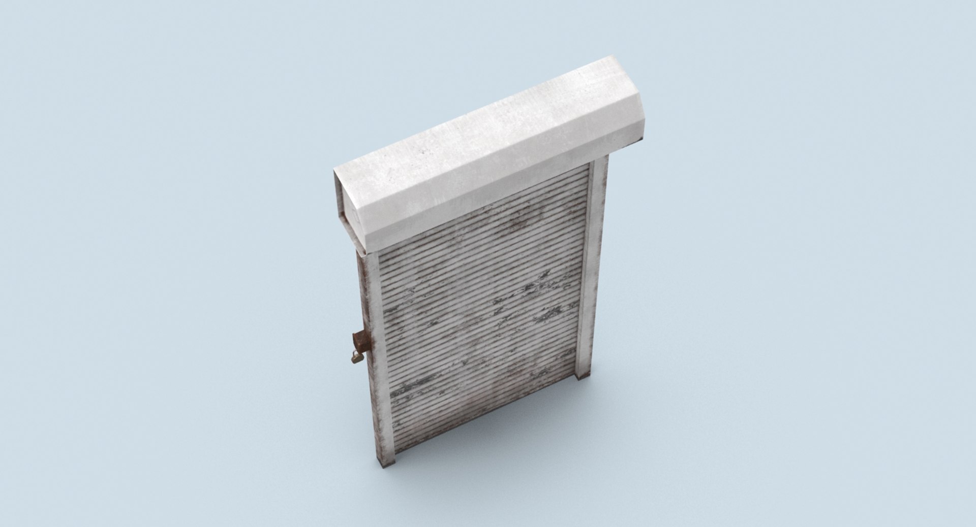 Storefront-rolling-gate---gate-01-dirty 3D Model - TurboSquid 1338397