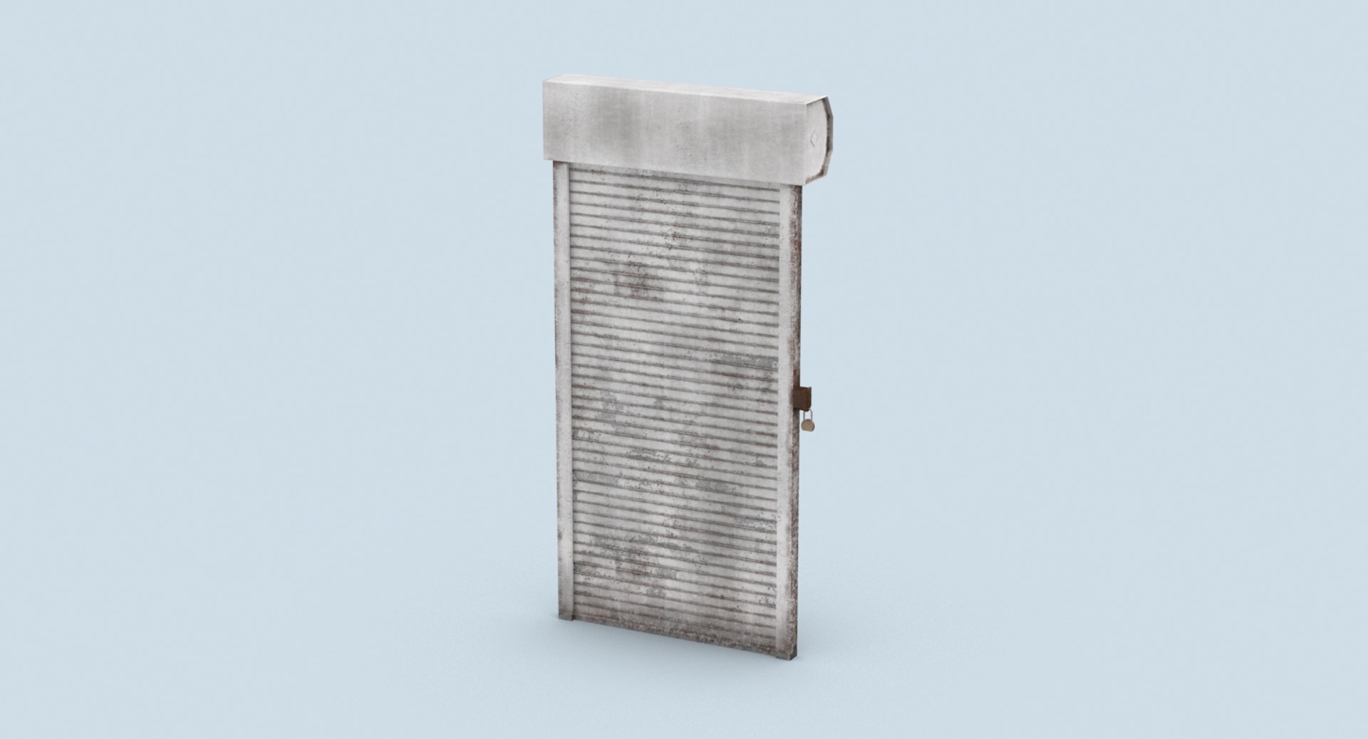 Storefront-rolling-gate---gate-01-dirty 3D Model - TurboSquid 1338397