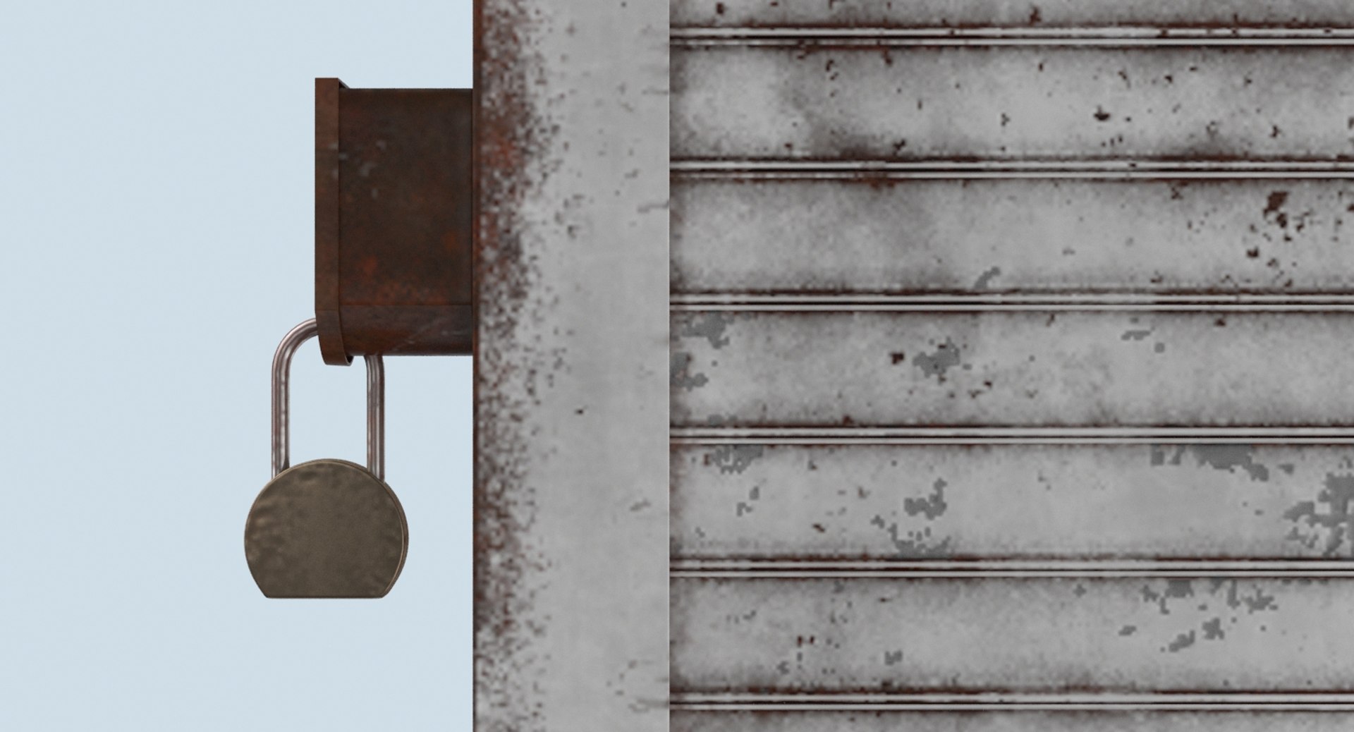 Storefront-rolling-gate---gate-01-dirty 3D Model - TurboSquid 1338397