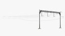 Railway Catenary Pole System Rusty