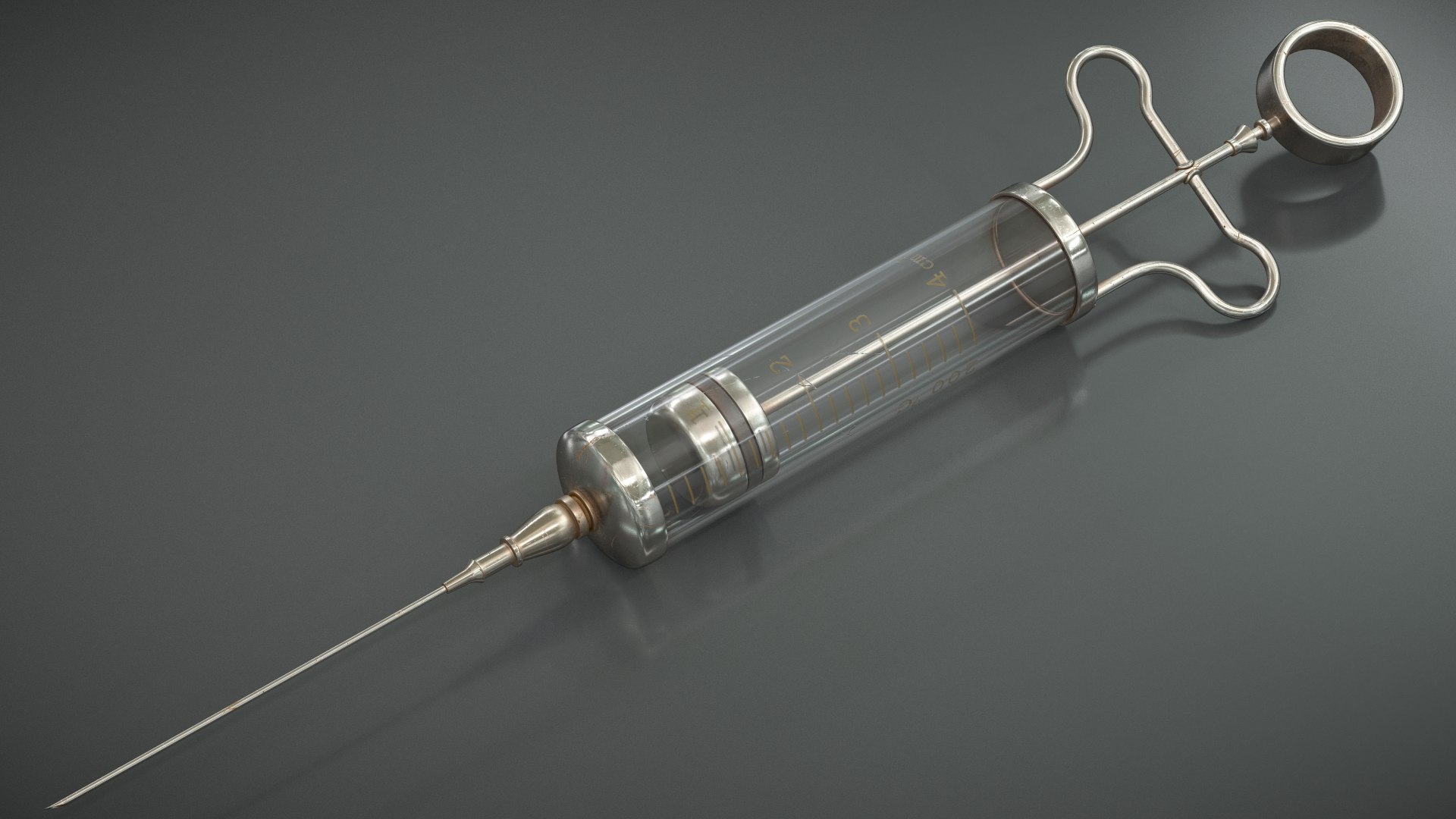 3D Vintage Syringe 2 TurboSquid 1940316