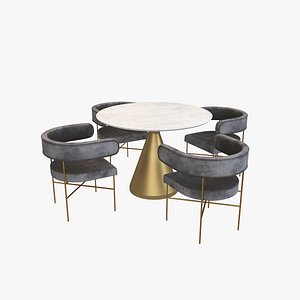 3D dining table v5 model