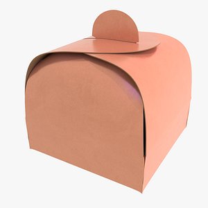 Empty packages cake box 3D model
