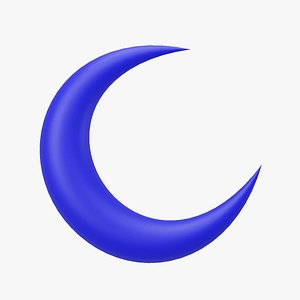 3D Blue Moon model