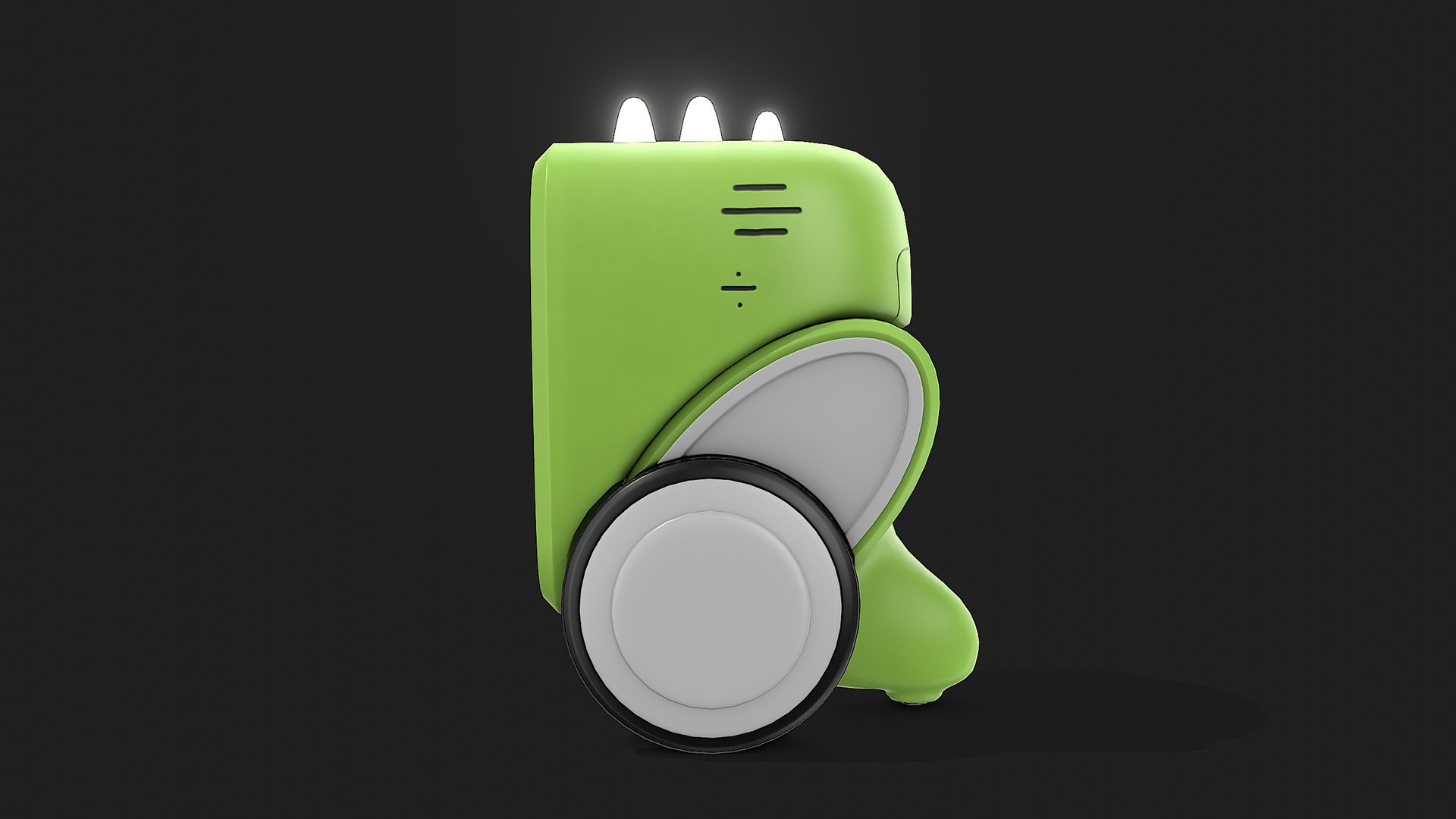 Green Small Cute Robot Toy 3D Model - TurboSquid 2133867