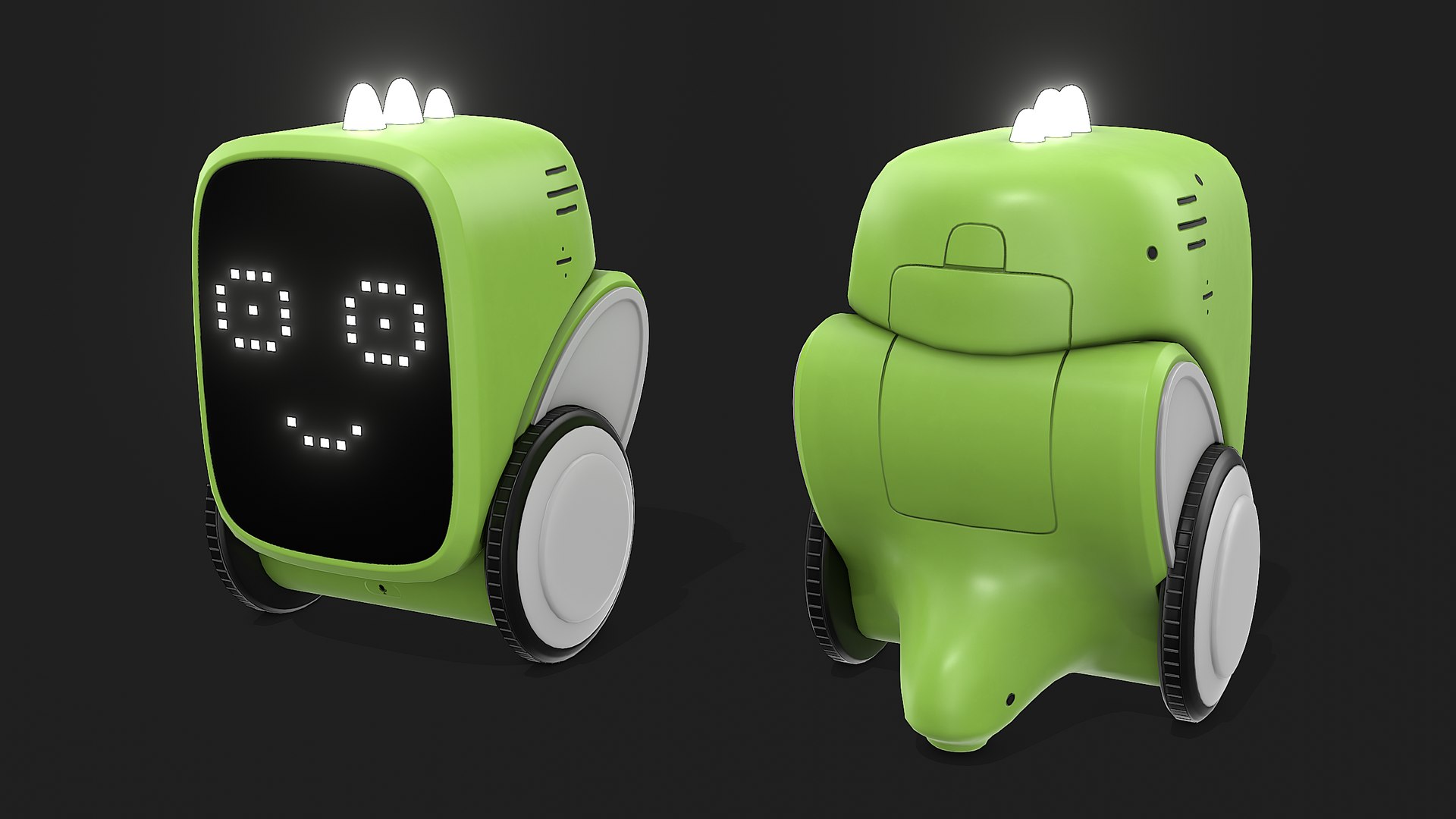 Green Small Cute Robot Toy 3D Model - TurboSquid 2133867