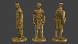 3D CzechoSlovak Communist Police CCP1 3 model