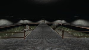 3D Low poly FPS Map Abandoned Factory model