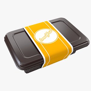 plastic food container 3d 3ds