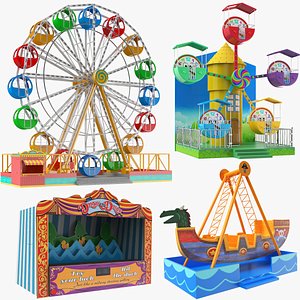 real theme park games model