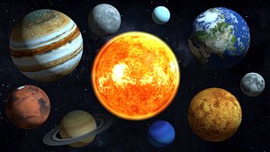 3D Planets solar system