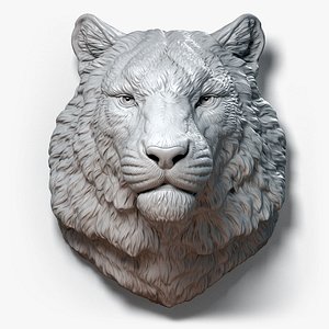 HQ Tiger Head Sculpture