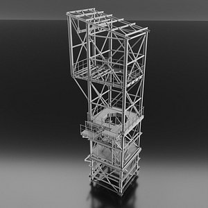 Metal tower model