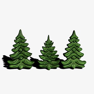 3ds max toy carved trees