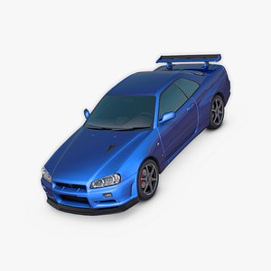 Nissan Skyline R34 GT-R 3D model
