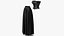 Corset en cuir avec jupe