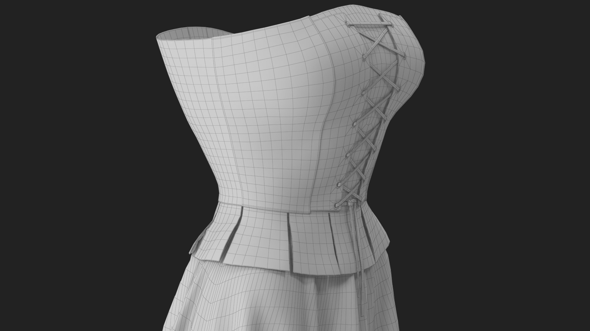 Corset Leather with Skirt 3D model https://p.turbosquid.com/ts-thumb/uN/8Zhkpd/QB/wireframe_10/jpg/1694067406/1920x1080/fit_q87/26579442b27a67f3918630e76681c99ccf7ccd46/wireframe_10.jpg