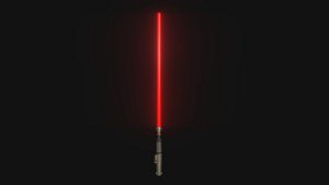 Star Wars Lightsaber 01 Red - SciFi Character Weapon
