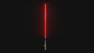 Star Wars Lightsaber 01 Red - SciFi Character Weapon