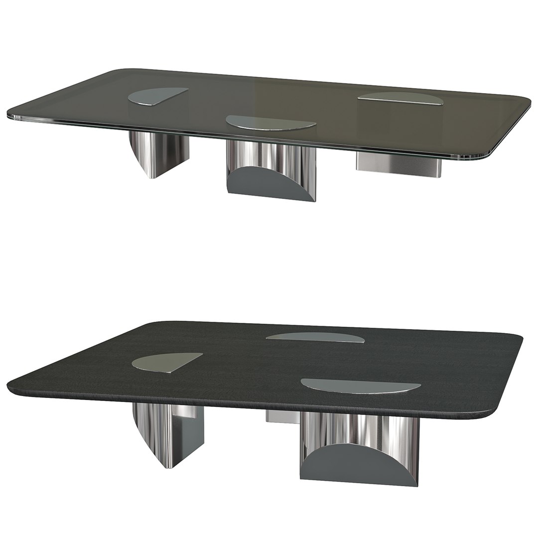Minotti Coffee Table Wedge 3D Model - TurboSquid 2150683