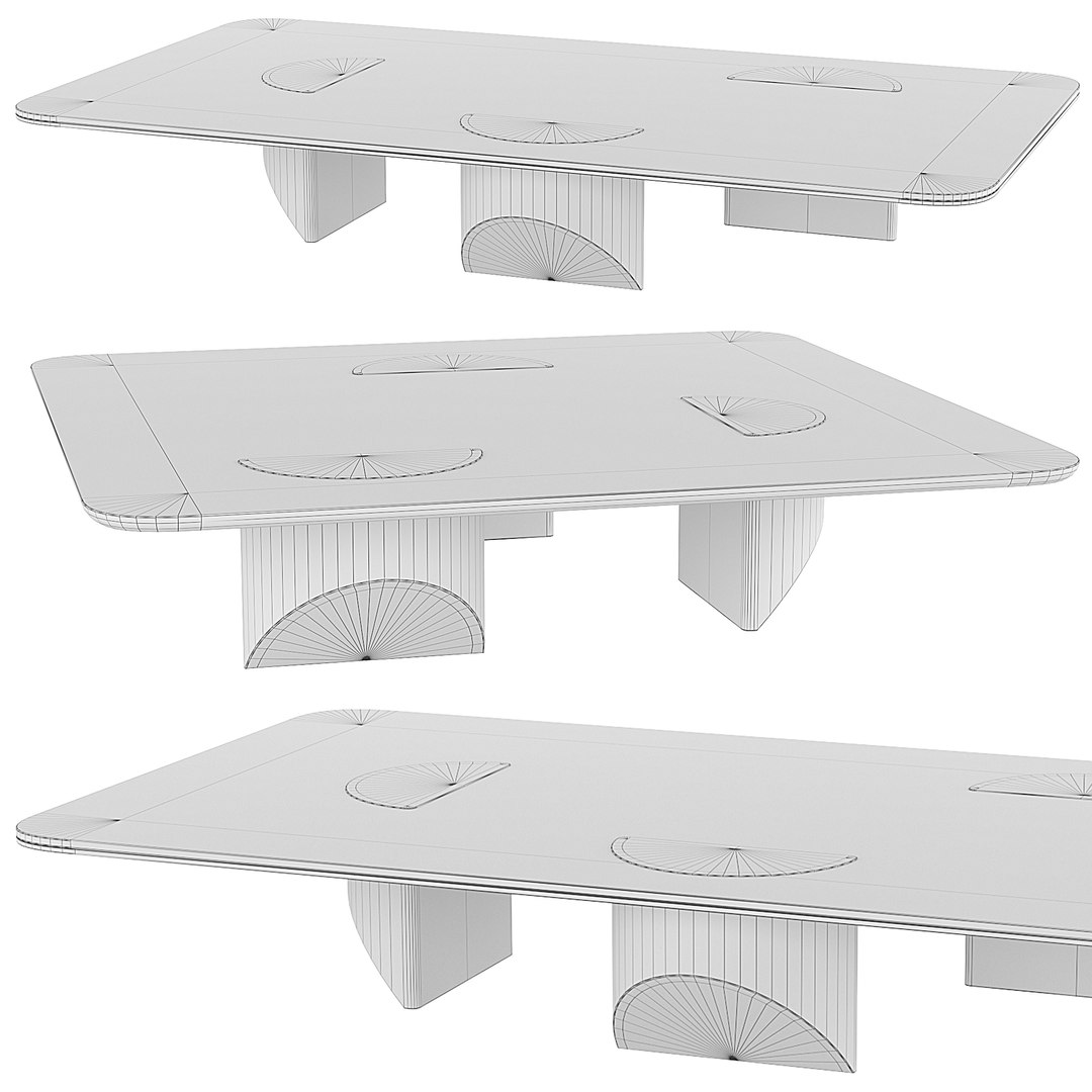 Minotti Coffee Table Wedge 3D Model - TurboSquid 2150683