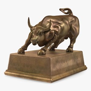Bronze Bull Statue model