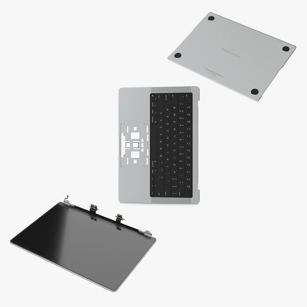 MacBook Pro Computer Components Collection 2 3D model preview