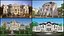 European style single-family villa manor Scenery yard 3D model