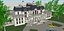 European style single-family villa manor Scenery yard 3D model