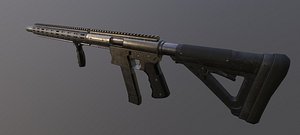 3D survival rifle customization aero model