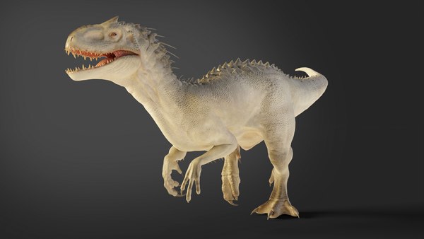 3D Jurassic World Park Indominus Rex Blender Low Poly model ...