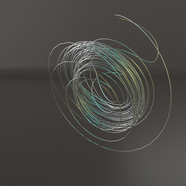 3D hadley strange attractor model - TurboSquid 1417369