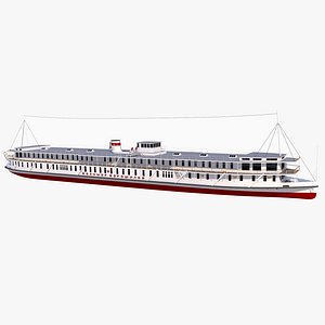 3D Old passenger ship